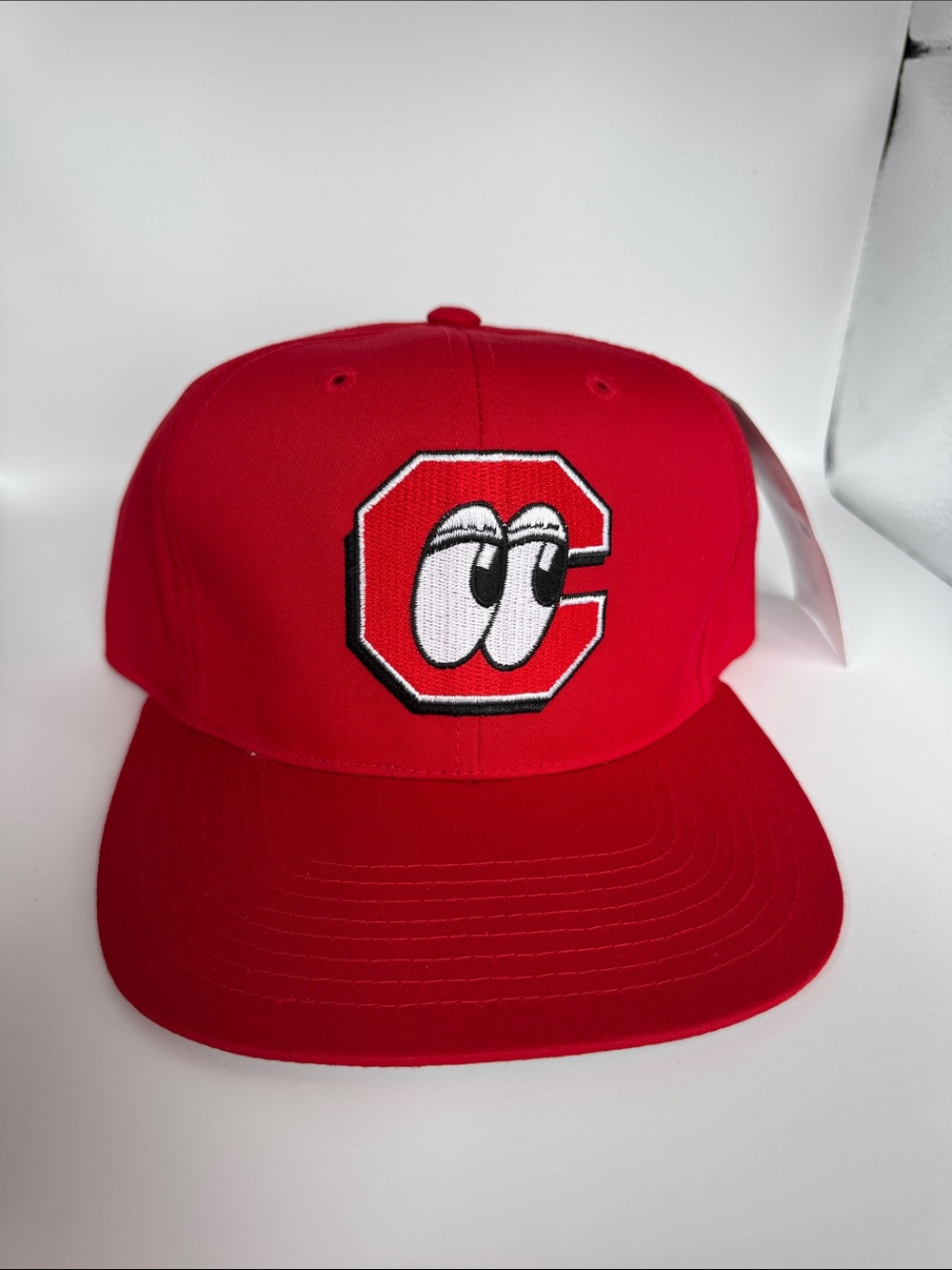 Chattanooga Lookouts Red Snapback minor league baseball Hat with a Eye 'C' Patch